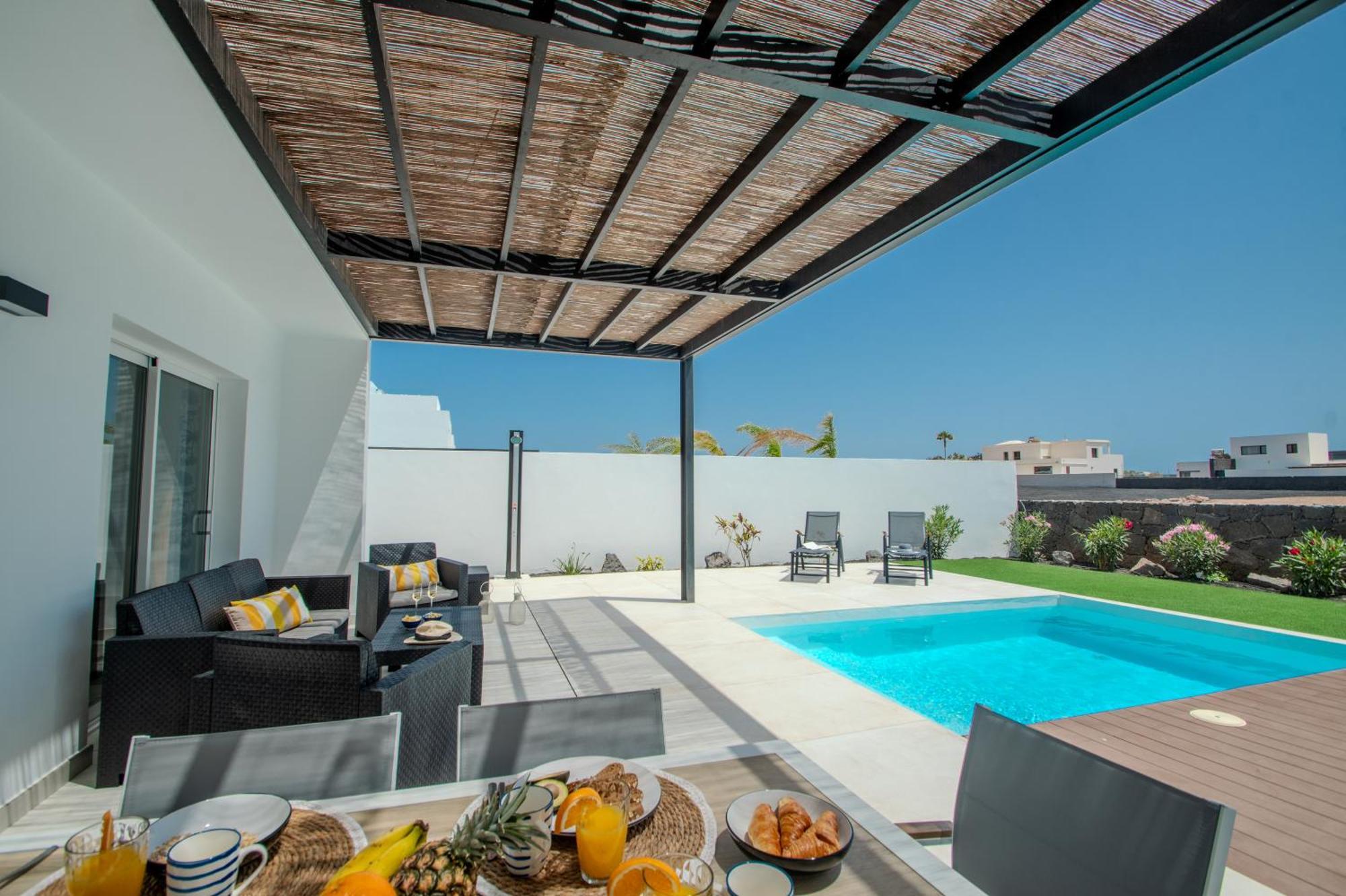 פלאיה בלנקה Serena Villa 38 - Heated Pool, Sea Views, Ac, High Speed Internet מראה חיצוני תמונה